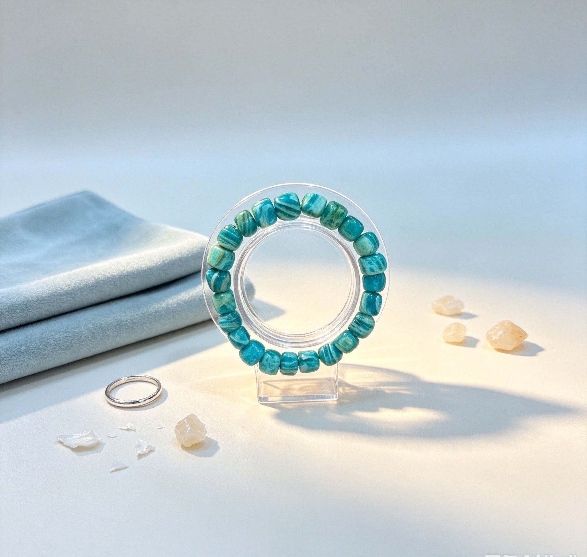 Pure Natural Crystal Amazonite Bracelet