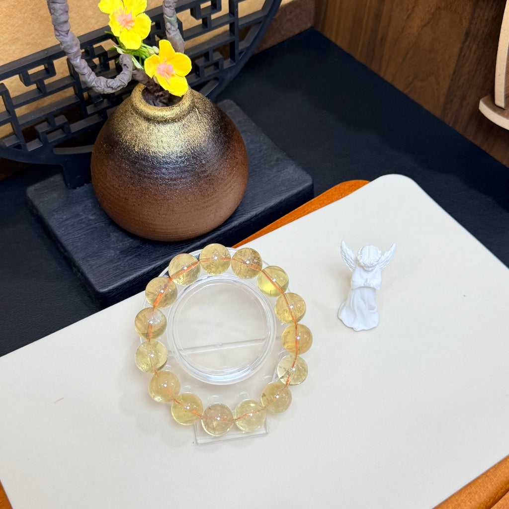 Pure Natural Crystal  Citrine Bracelet