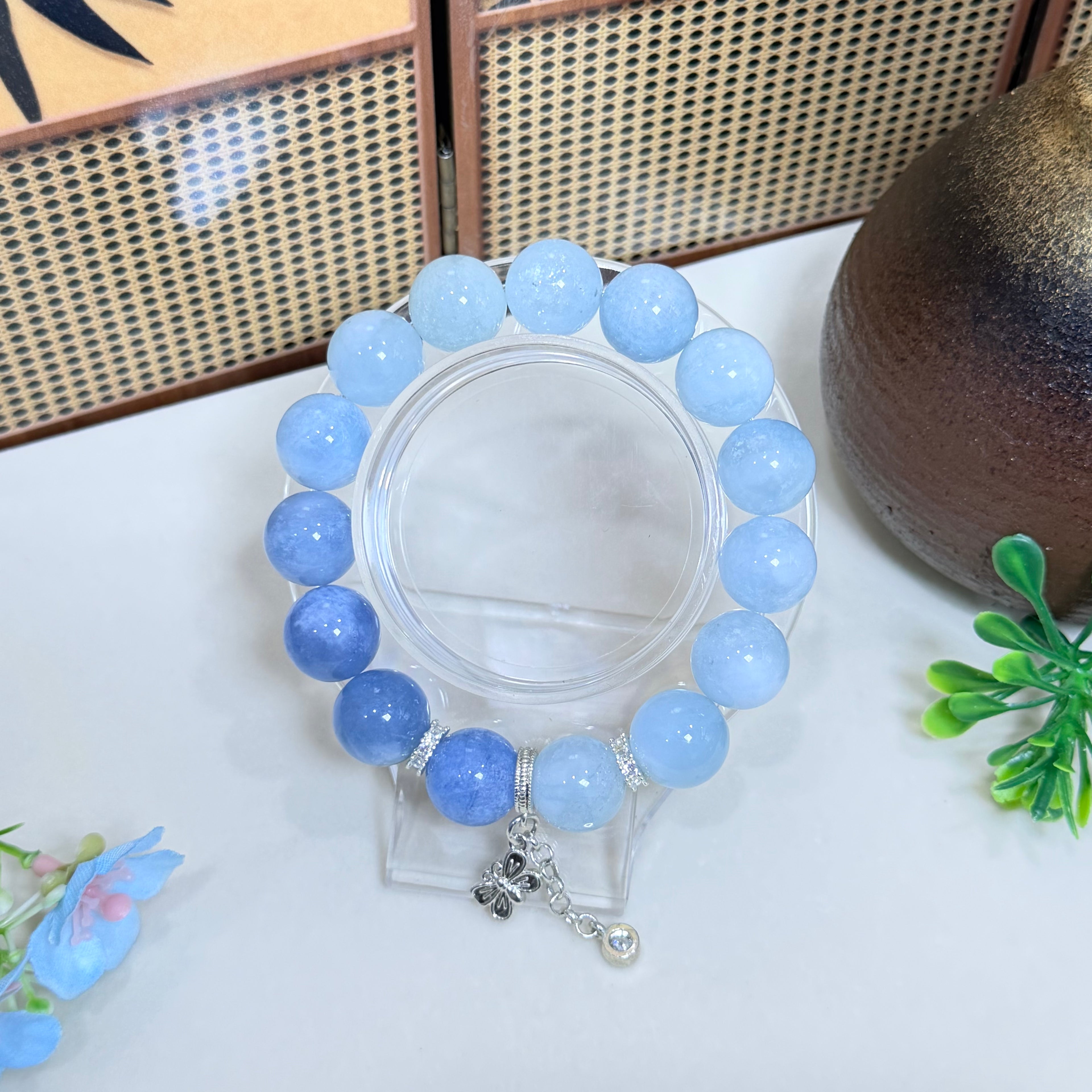 Pure Natural Crystal Aquamarine Bracelet