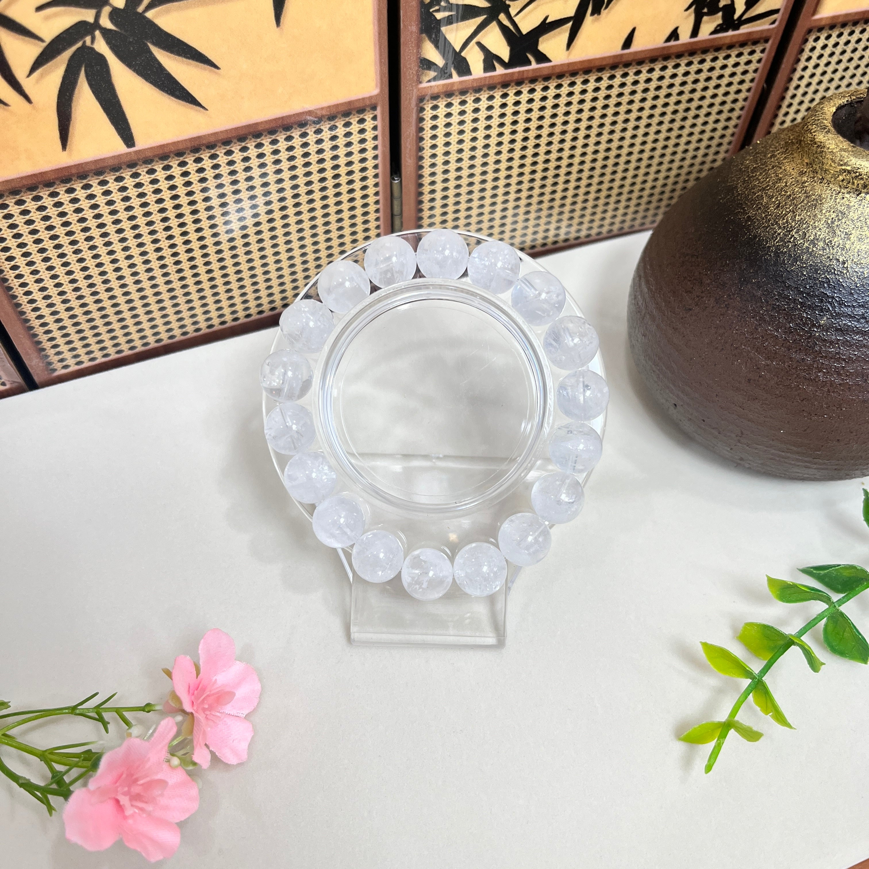 Pure Natural Crystal Clear Quartz Bracelet