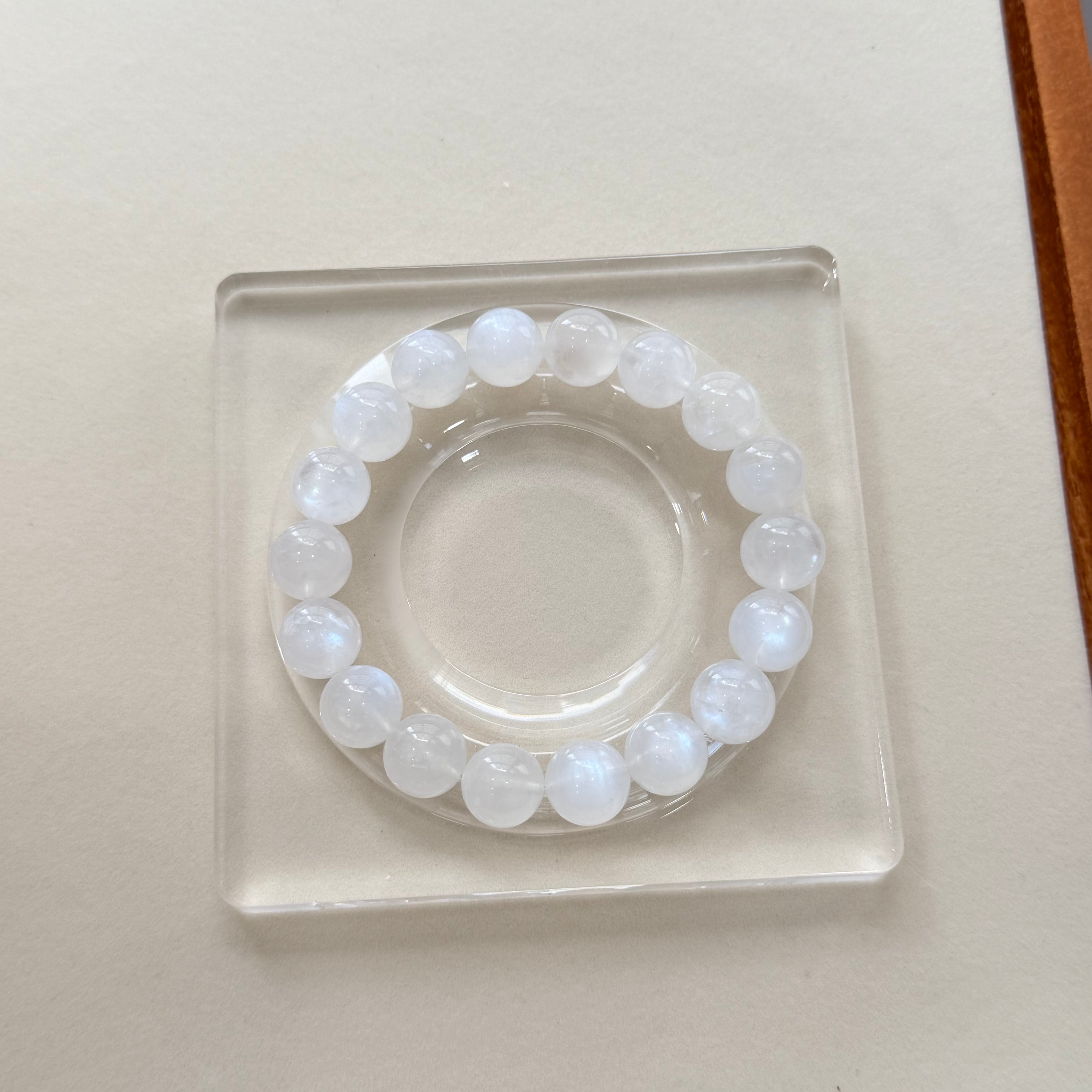 Pure Natural Crystal  White Moonstone Bracelet