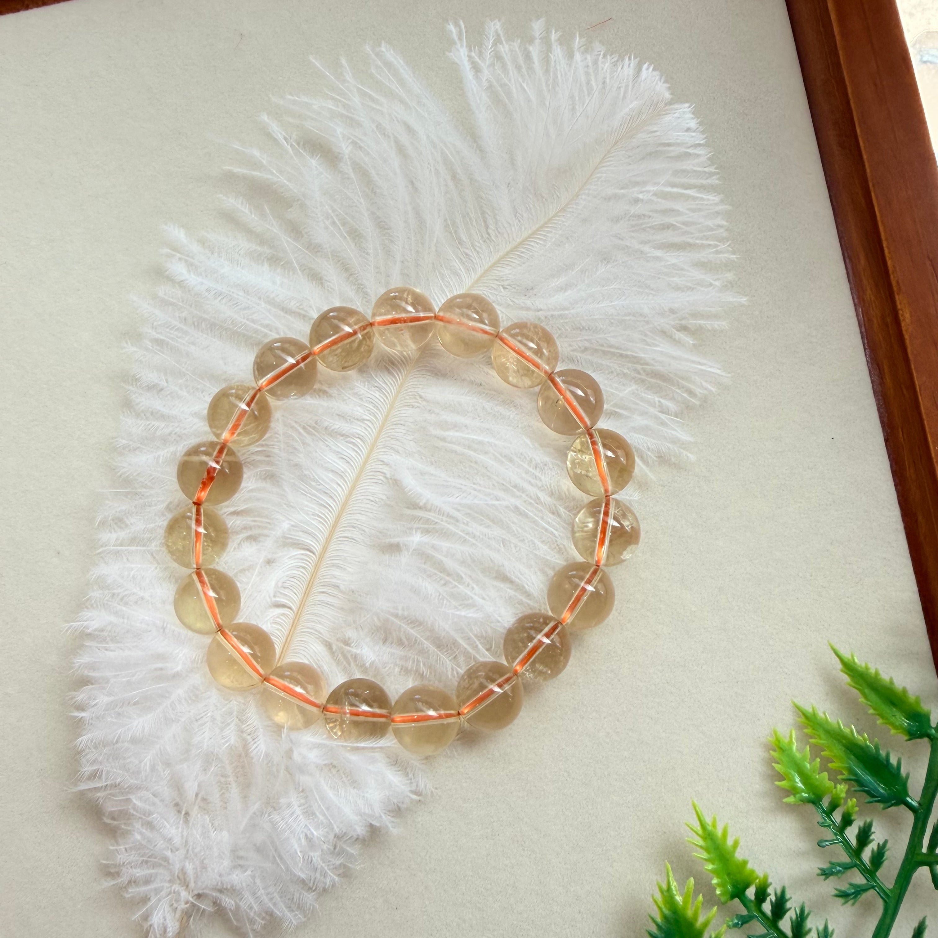 Pure Natural Crystal  Citrine Bracelet