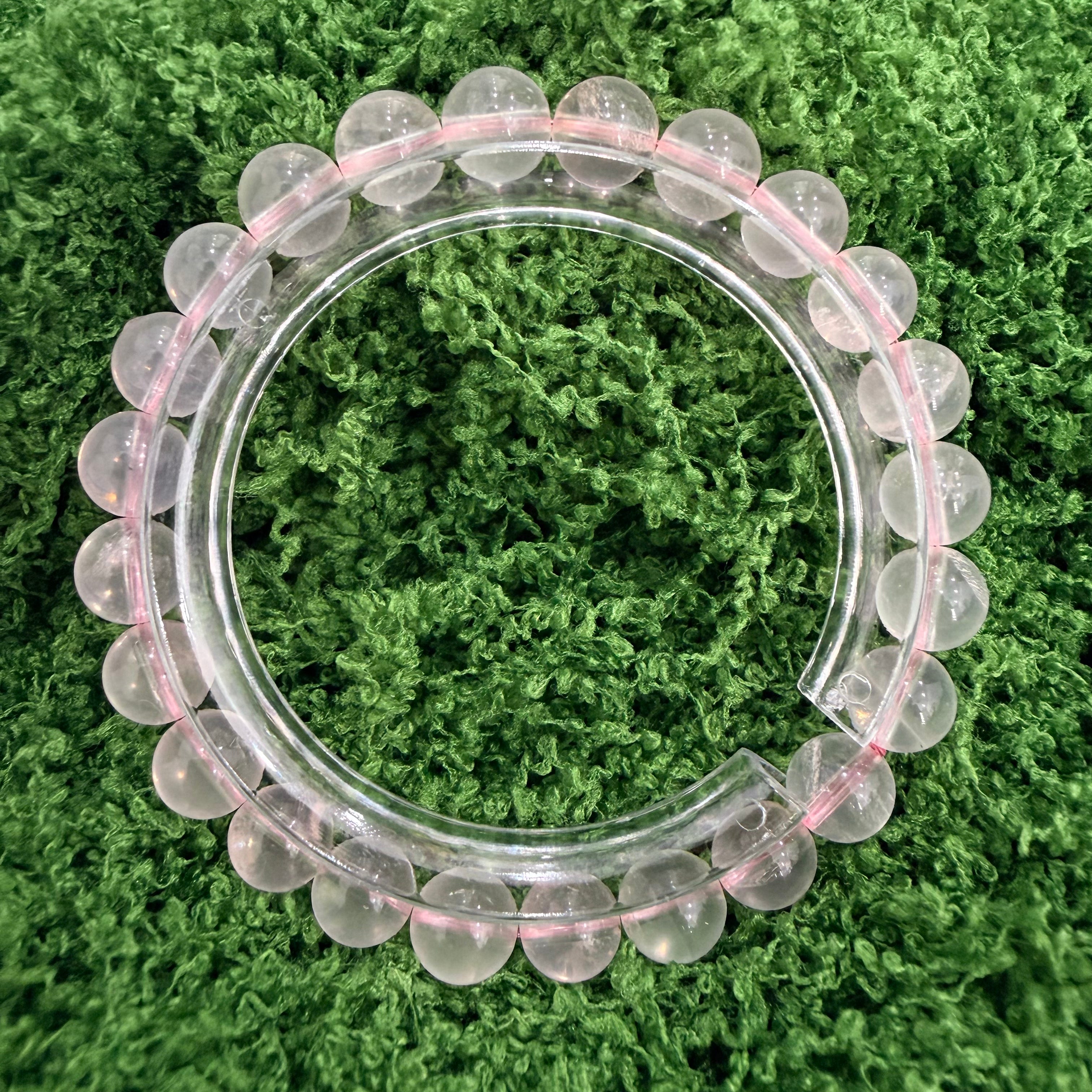 Pure Natural Crystal Rose Quartz Bracelet