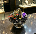 natural yellow crystal potted plant