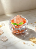 PX13 Natural Red Shadow Mountain Crystal Mineral Potted Plant, Office Desk Ornament, Fake Flower Pot, Gift