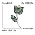 Korean-style high-end shell rose brooch, hot-selling creative brooch pin accessory, in stock