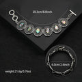 Luxurious palace-style personality alloy vintage abalone shell bracelet fashionable accessory