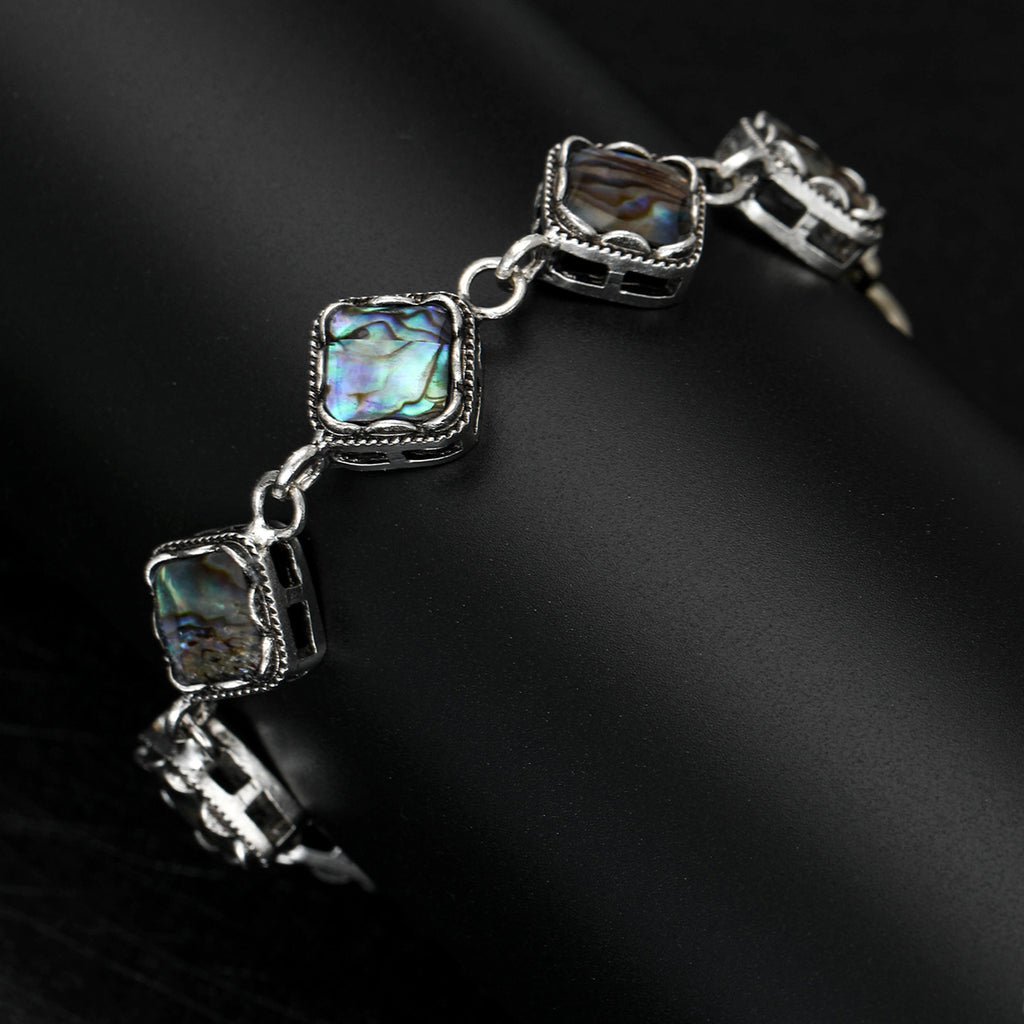 New Zealand Fashion Abalone Shell Bracelet - Geometric Square Abalone Shell Bracelet Accessory