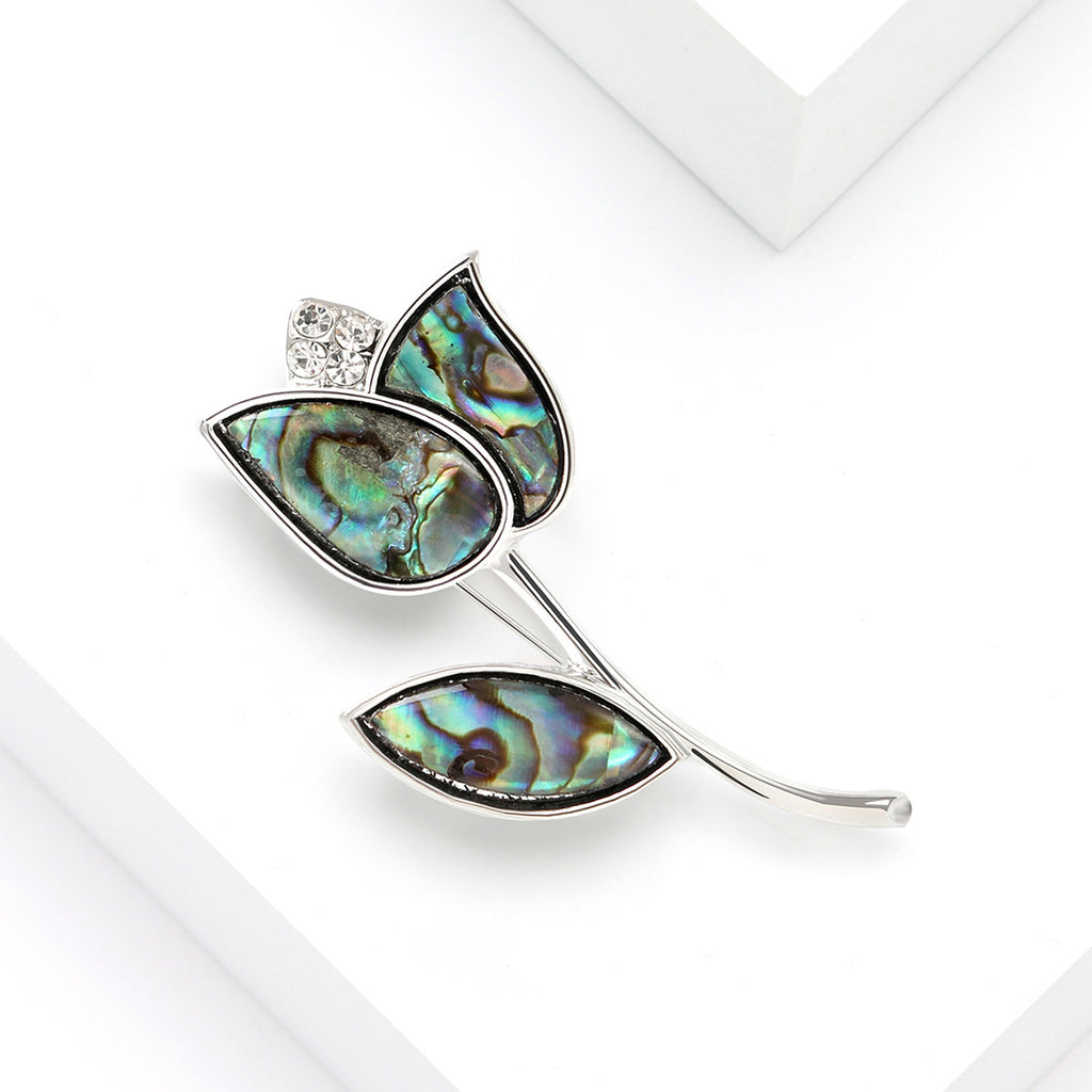 Korean-style high-end shell rose brooch, hot-selling creative brooch pin accessory, in stock