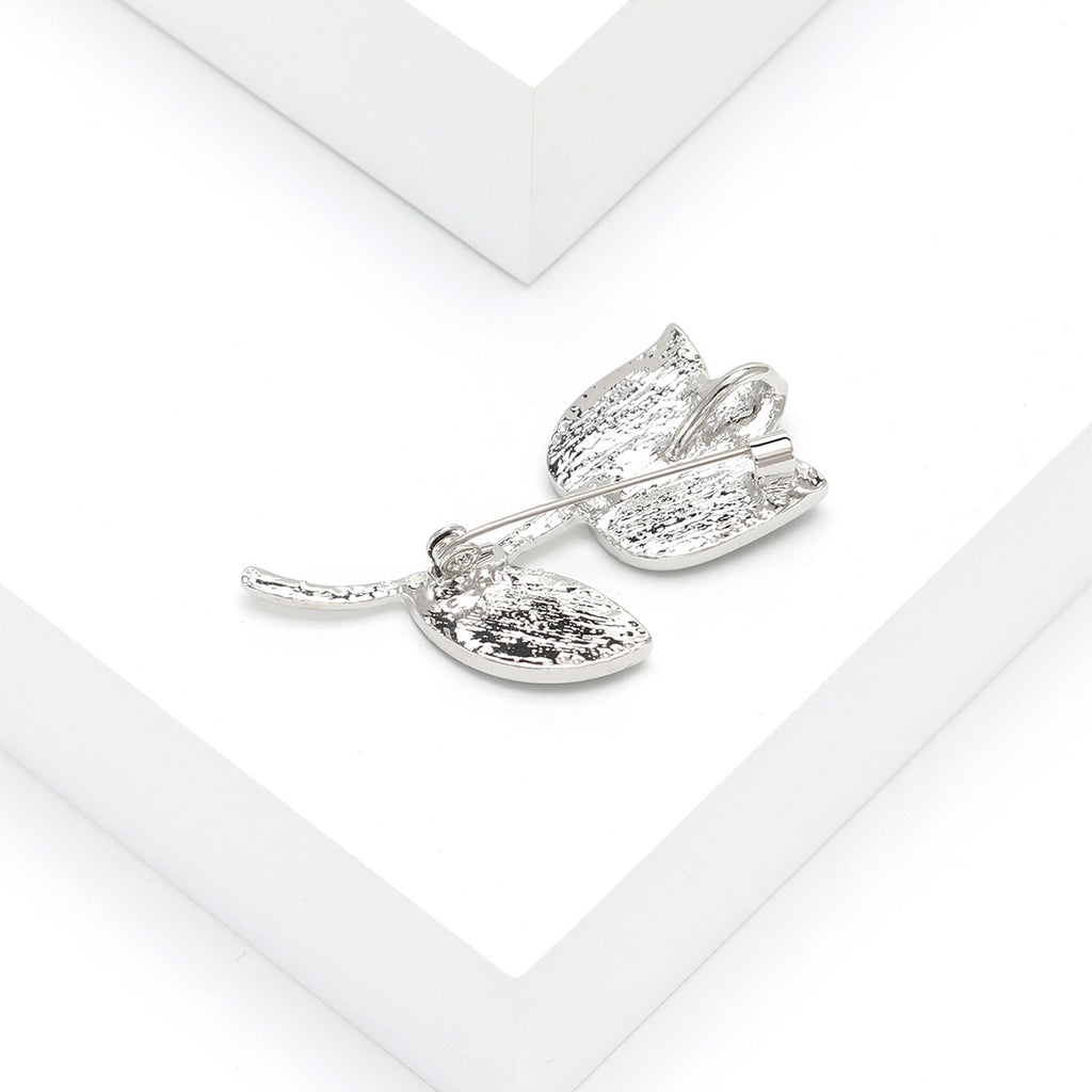 Korean-style high-end shell rose brooch, hot-selling creative brooch pin accessory, in stock