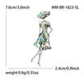 Fashionable high-end alloy shell girl brooch, creative style, versatile for women's suits and cardigans, decorative pin