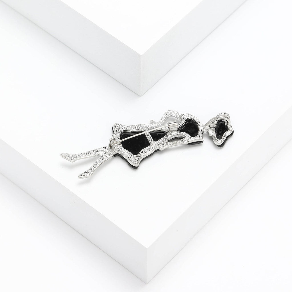 Fashionable high-end alloy shell girl brooch, creative style, versatile for women's suits and cardigans, decorative pin