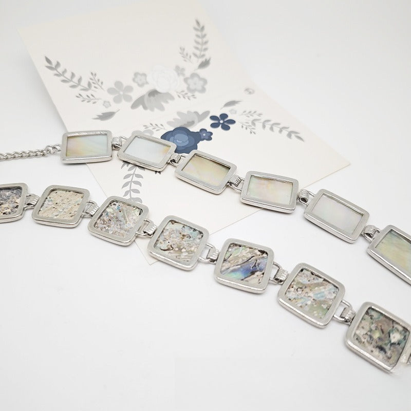 New Vintage-Style Natural Abalone Shell Pendant – DIY Accessories for Bracelets, Necklaces, and Earrings